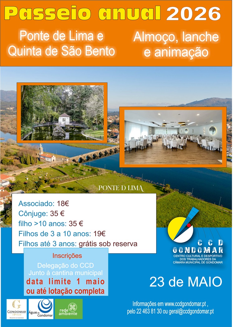 Cartaz - Passeio Anual CCD 2026